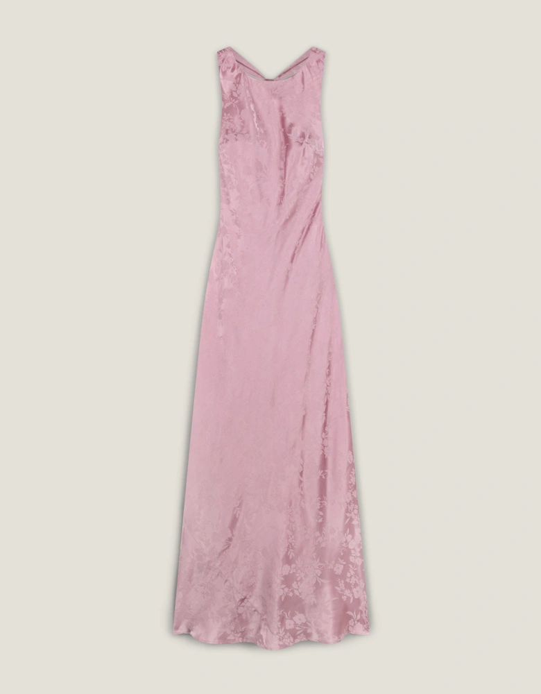 Jai Jacquard Dress in Bleached Mauve