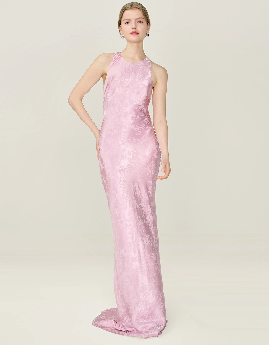 Jai Jacquard Dress in Bleached Mauve, 6 of 5