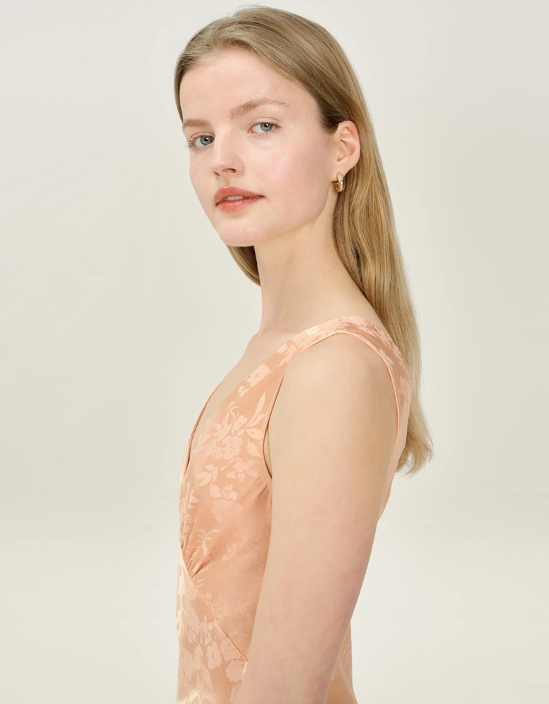 Iris Jacquard Dress in Prairie Sunset