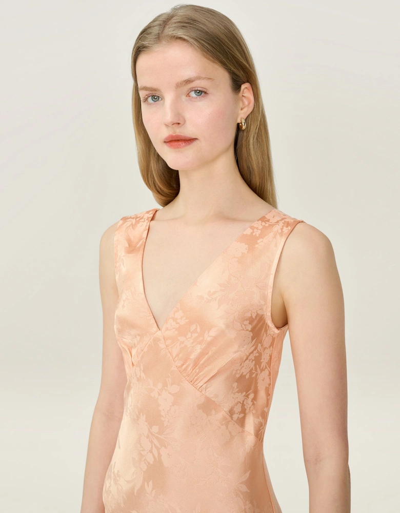 Iris Jacquard Dress in Prairie Sunset