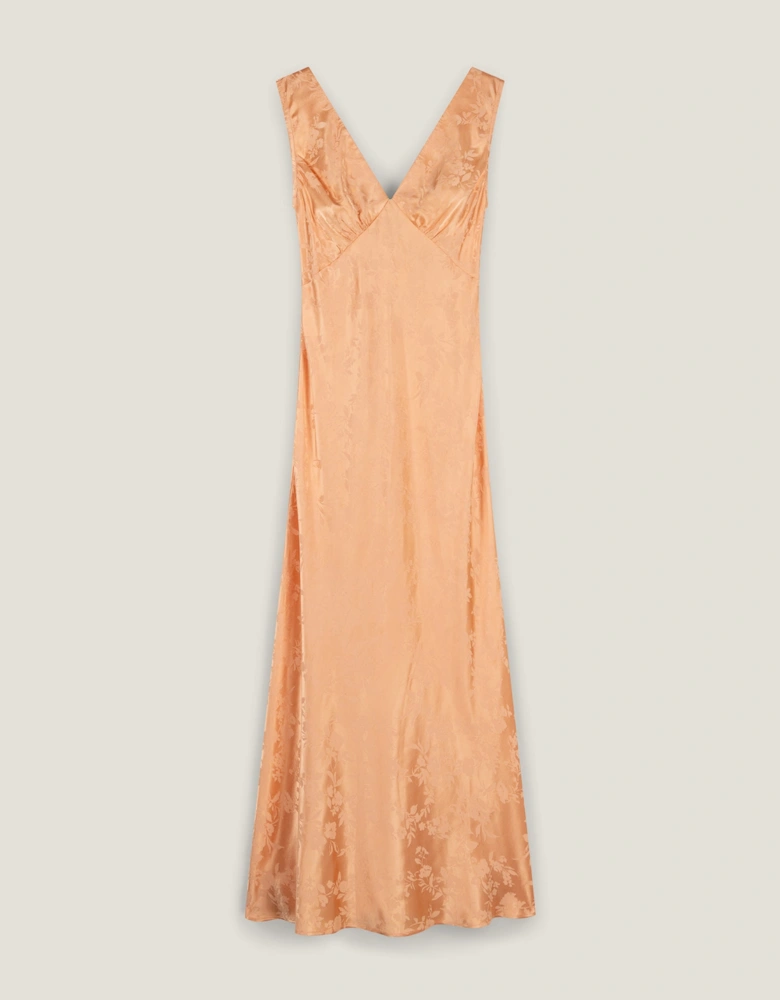 Iris Jacquard Dress in Prairie Sunset
