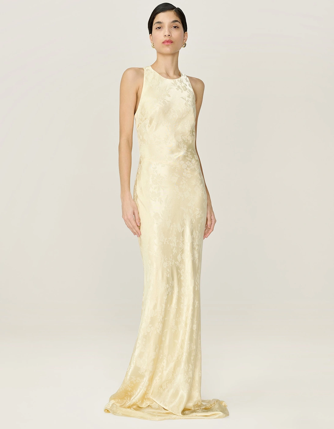 Jai Jacquard Dress in Double Cream, 7 of 6