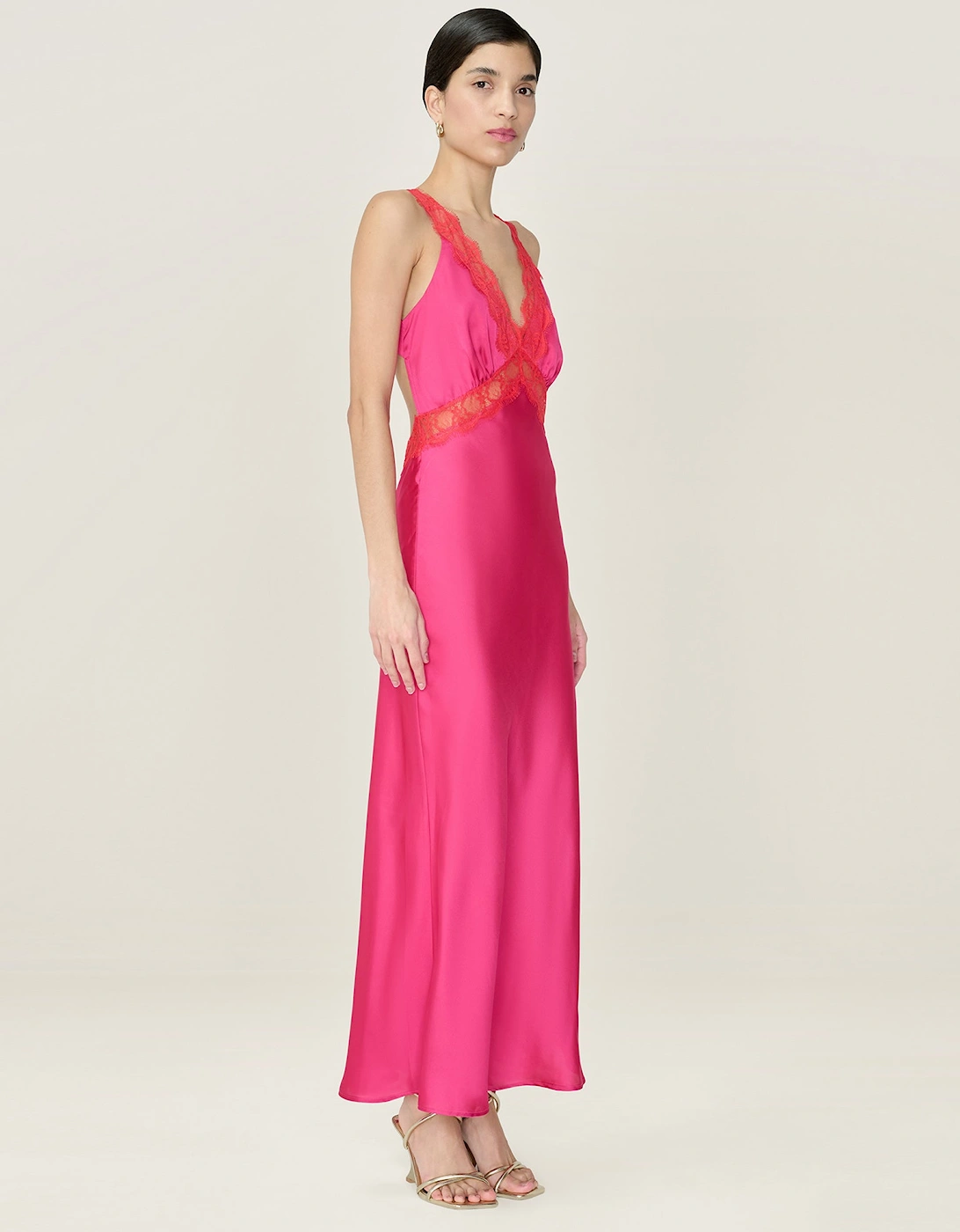 Aurelia Dress in Raspberry / Red