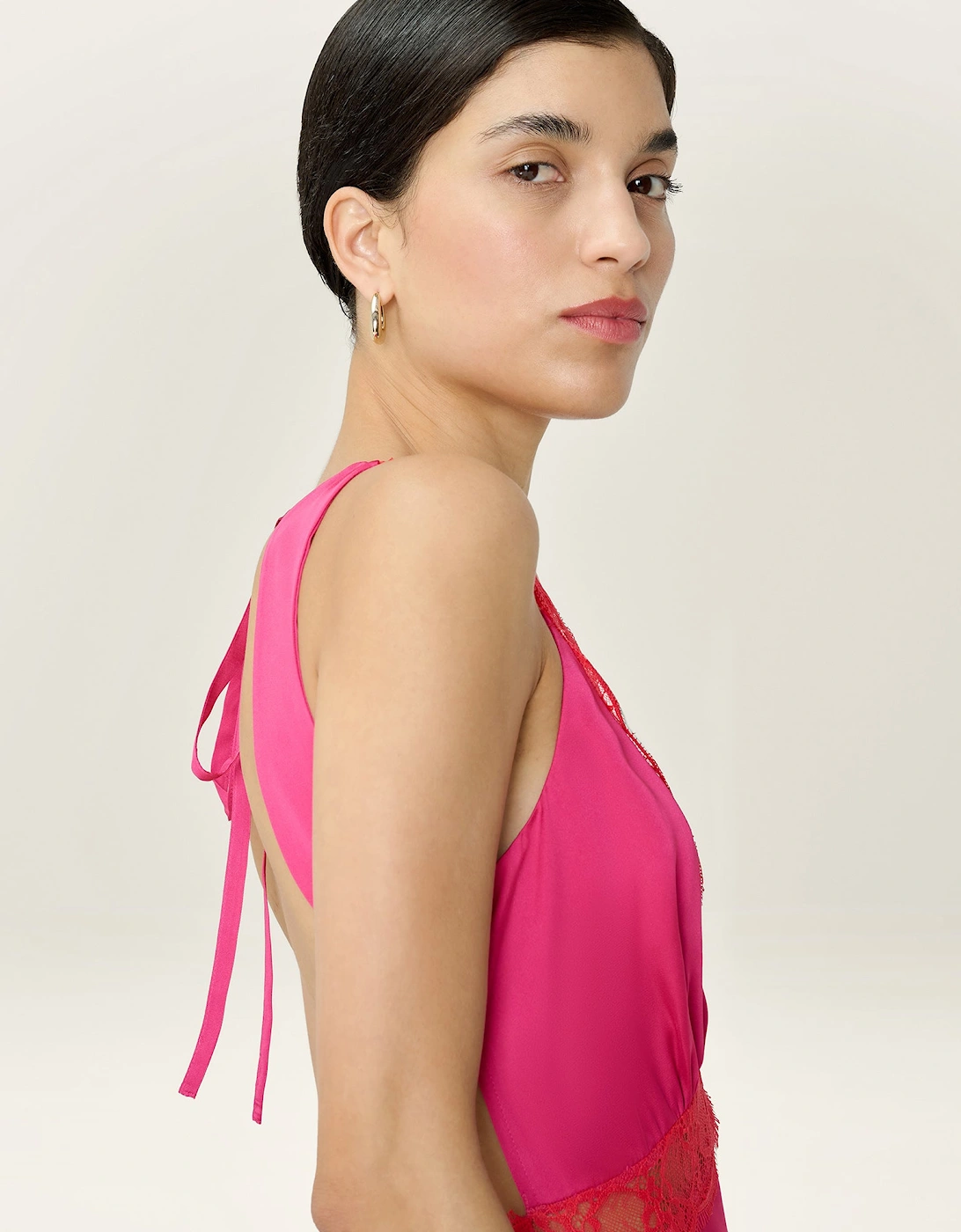 Aurelia Dress in Raspberry / Red