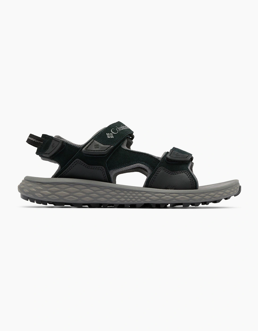 Konos Hiker 3-Strap Polyester Men's Black Sandals