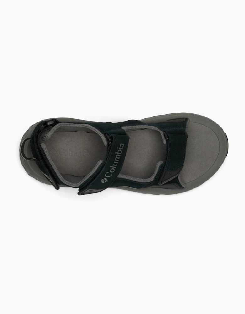 Konos Hiker 3-Strap Polyester Men's Black Sandals