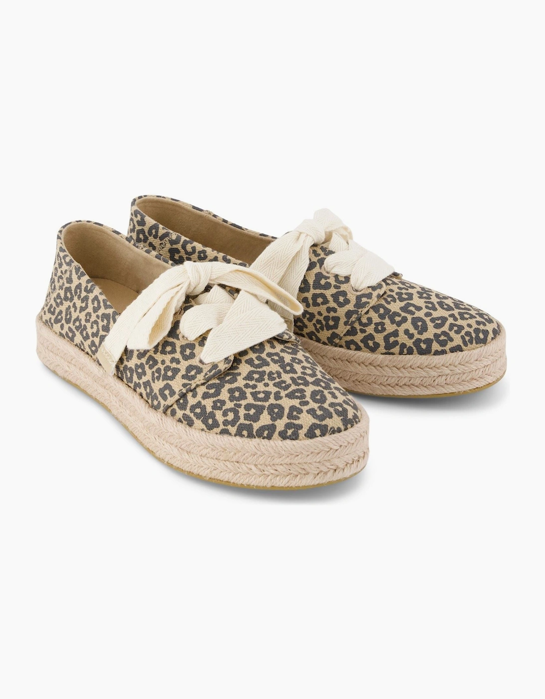 Carolina Lace Up Cotton Women's Oatmeal Flip Flops