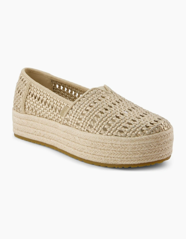 Valencia Textile Women's Champagne Flip Flops