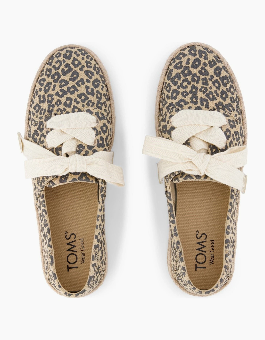 Carolina Lace Up Cotton Women's Oatmeal Flip Flops