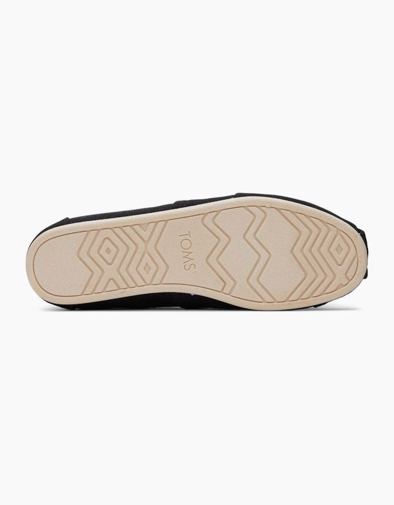 Alpargata Cotton Women's Black Sandals