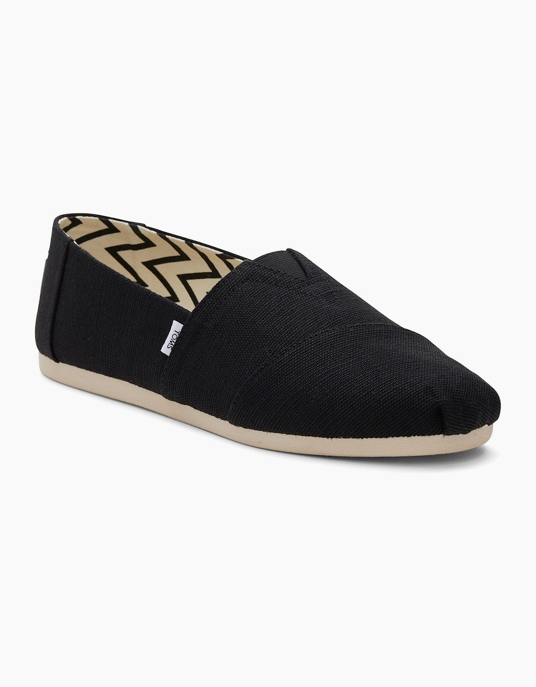 Toms Men's Black Alpargata Classic Cotton Espadrilles - Size: 11