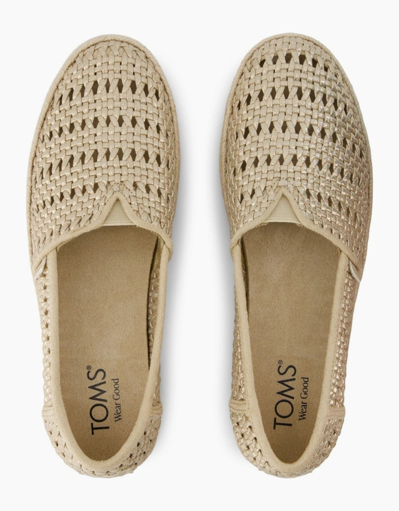 Valencia Textile Women's Champagne Flip Flops