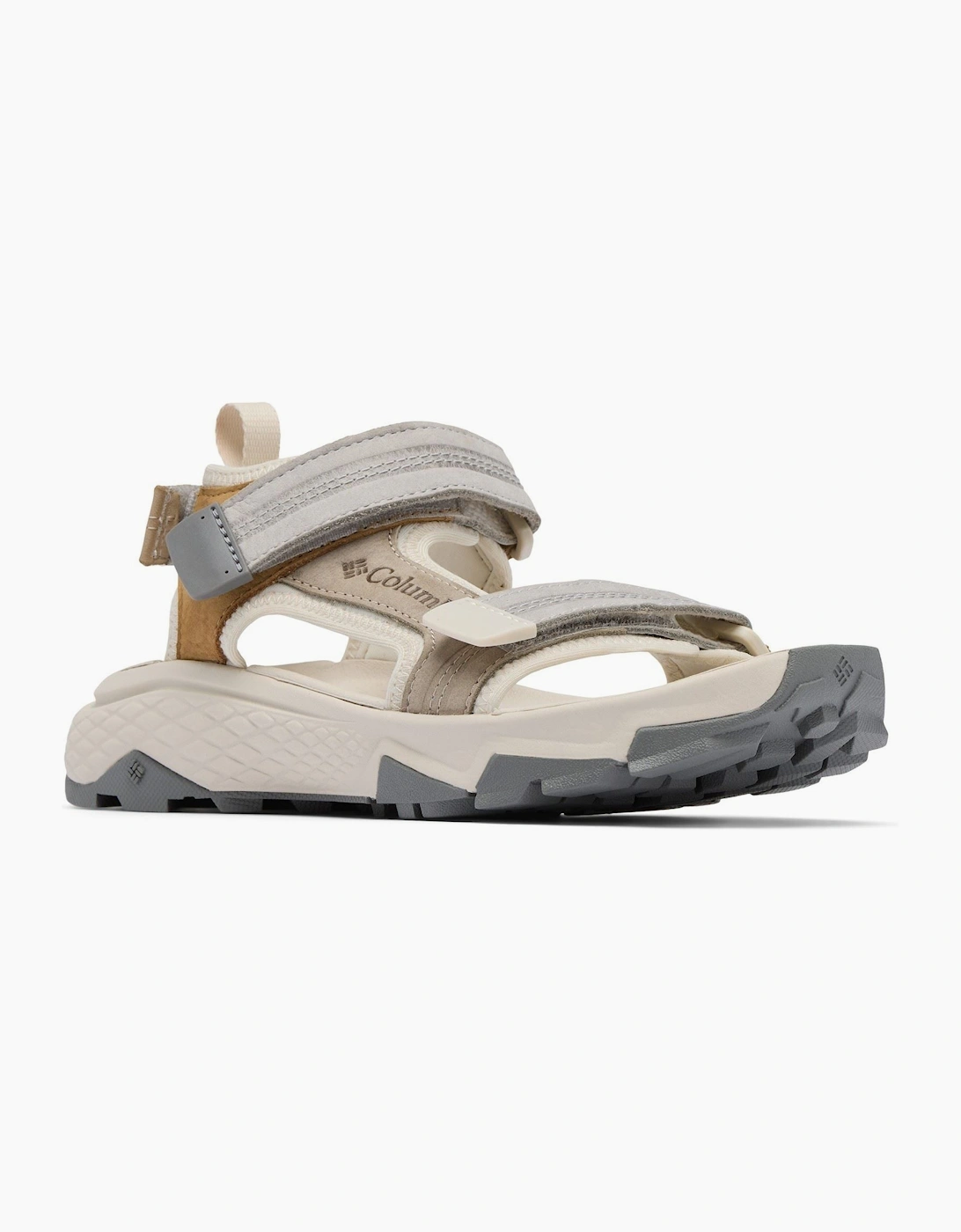Women's Columbia Peakfreak Rush Leather Women's Dark Stone/Quarry Sandals - Brown - Size, 6