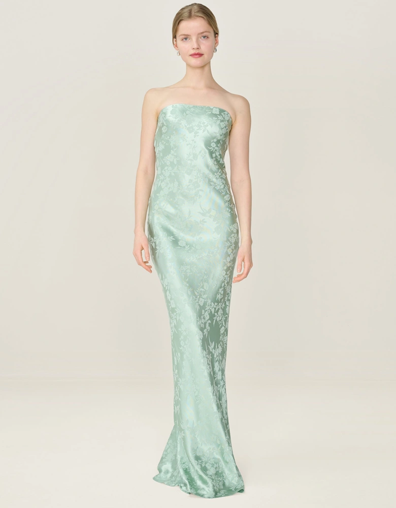 Amdra Jacquard Dress in Sage