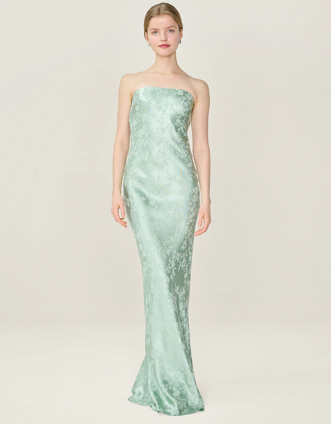 Amdra Jacquard Dress in Sage, 7 of 6