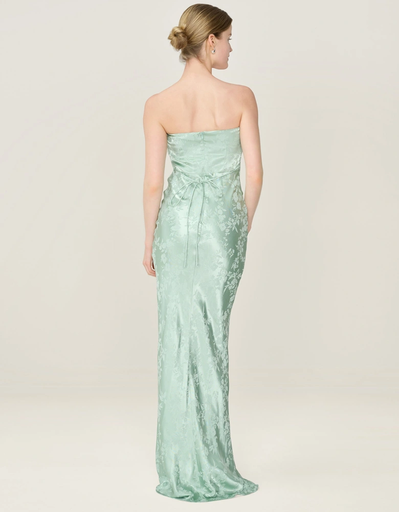 Amdra Jacquard Dress in Sage