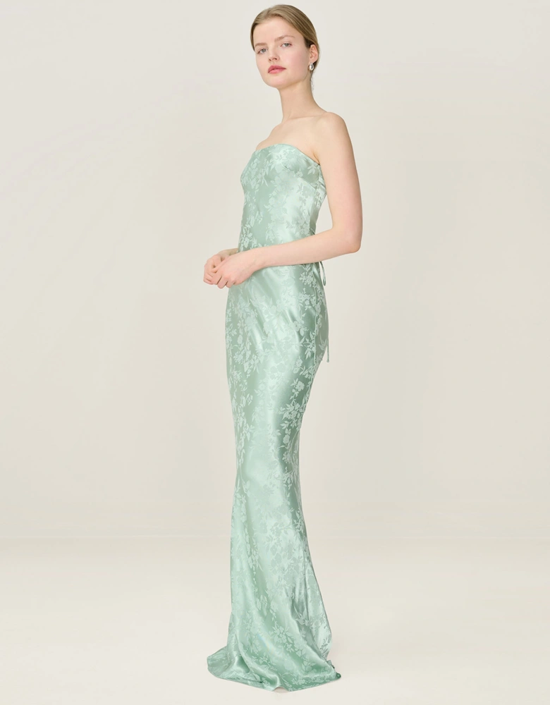 Amdra Jacquard Dress in Sage