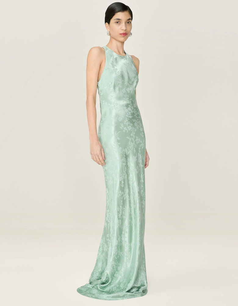 Jai Jacquard Dress in Sage