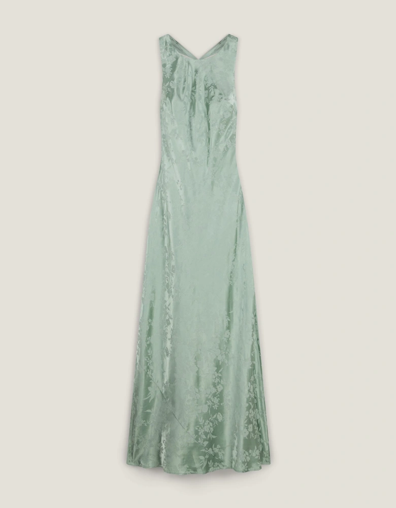 Jai Jacquard Dress in Sage