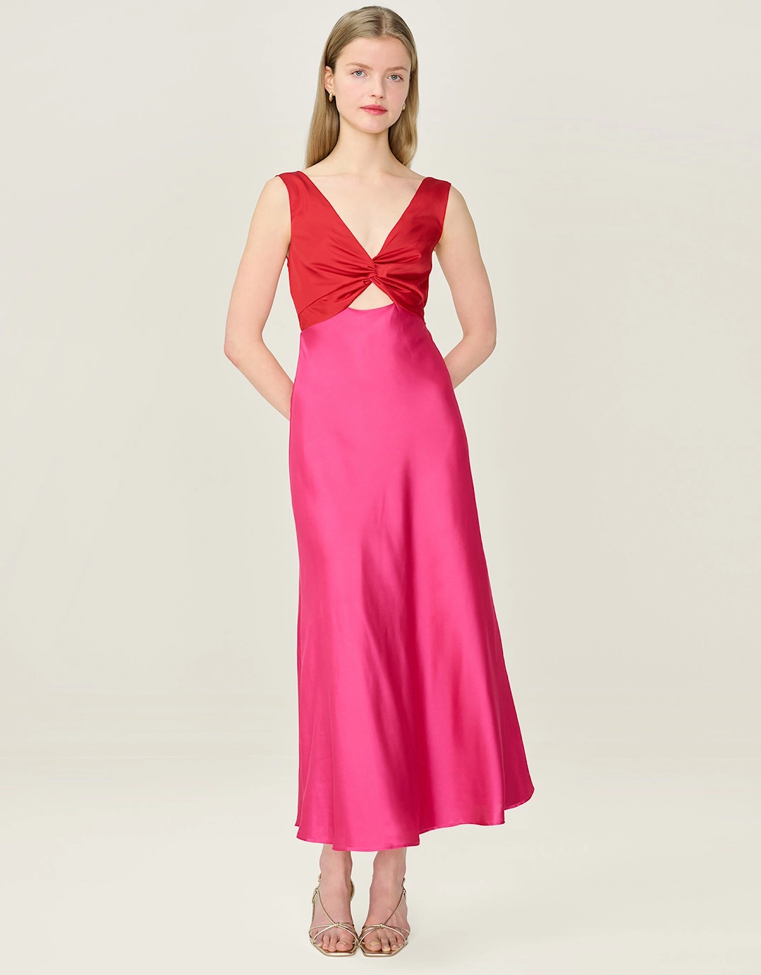 Maggy Dress in Raspberry and Barbados Cherry, 8 of 7