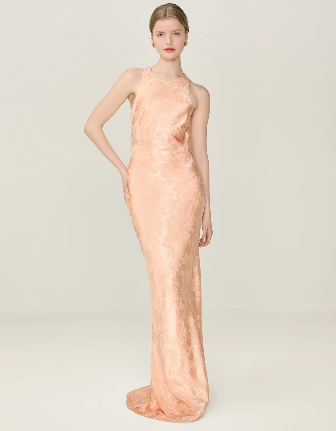 Omnes Women's Tan Jai Jacquard Dress In Prairie Sunset - Size: 14