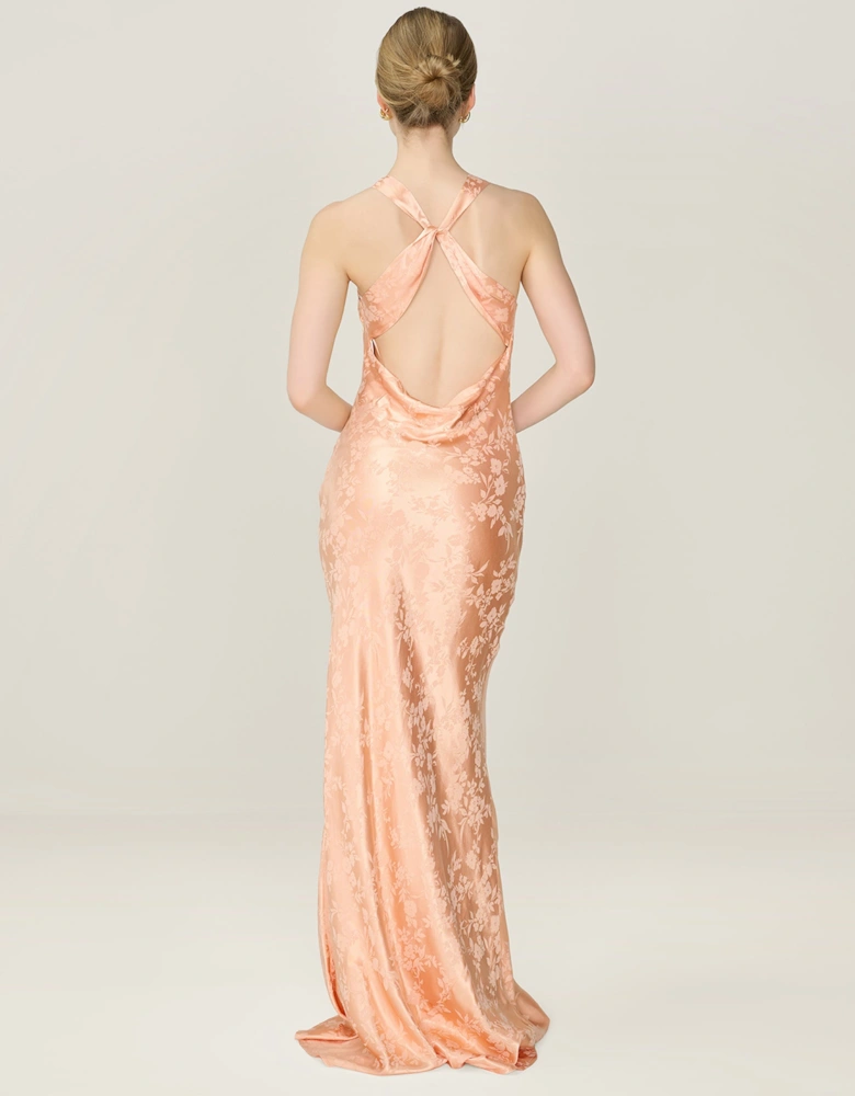 Jai Jacquard Dress in Prairie Sunset