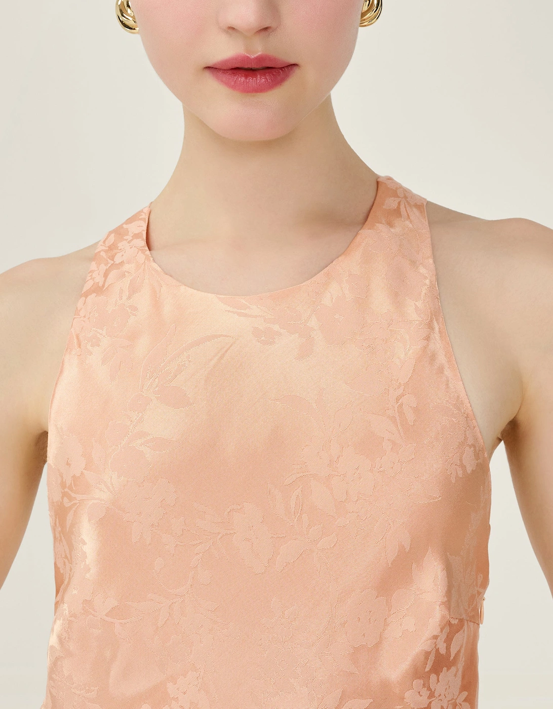 Jai Jacquard Dress in Prairie Sunset