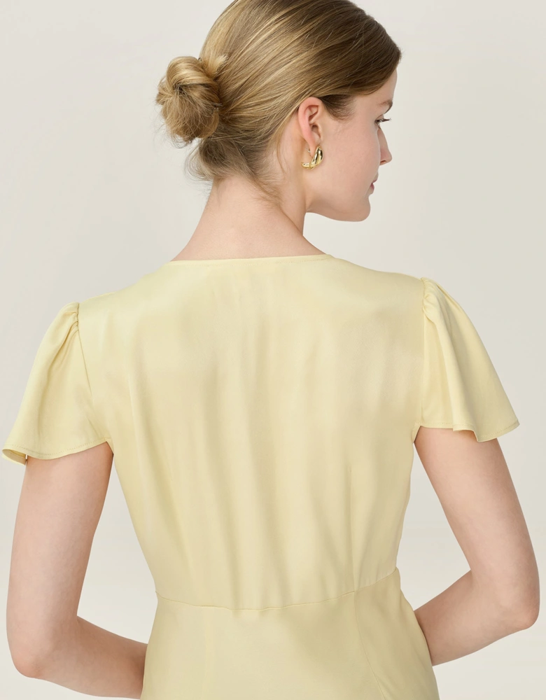 Fai Dress in Double Cream