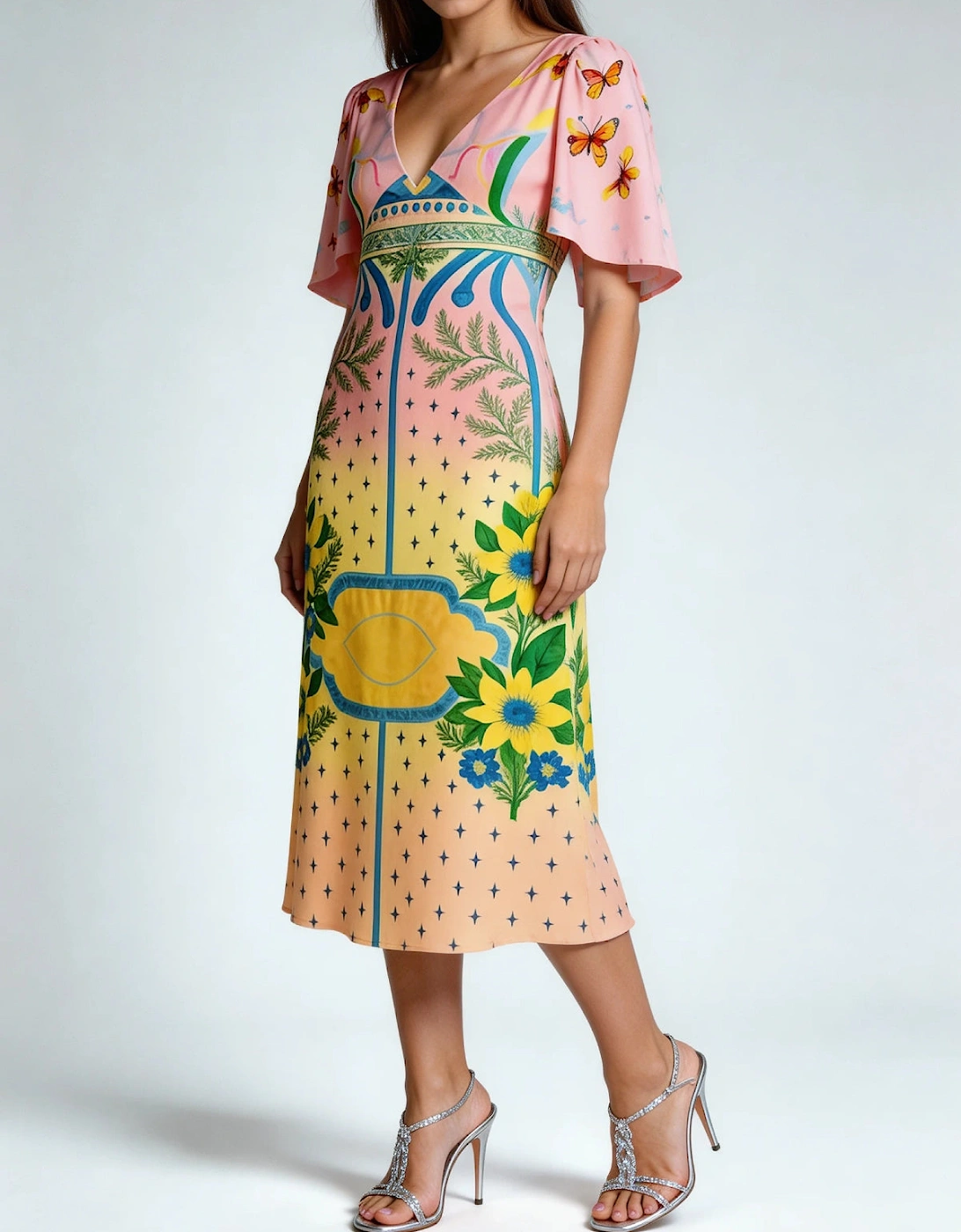 Camile V Shaped Dress