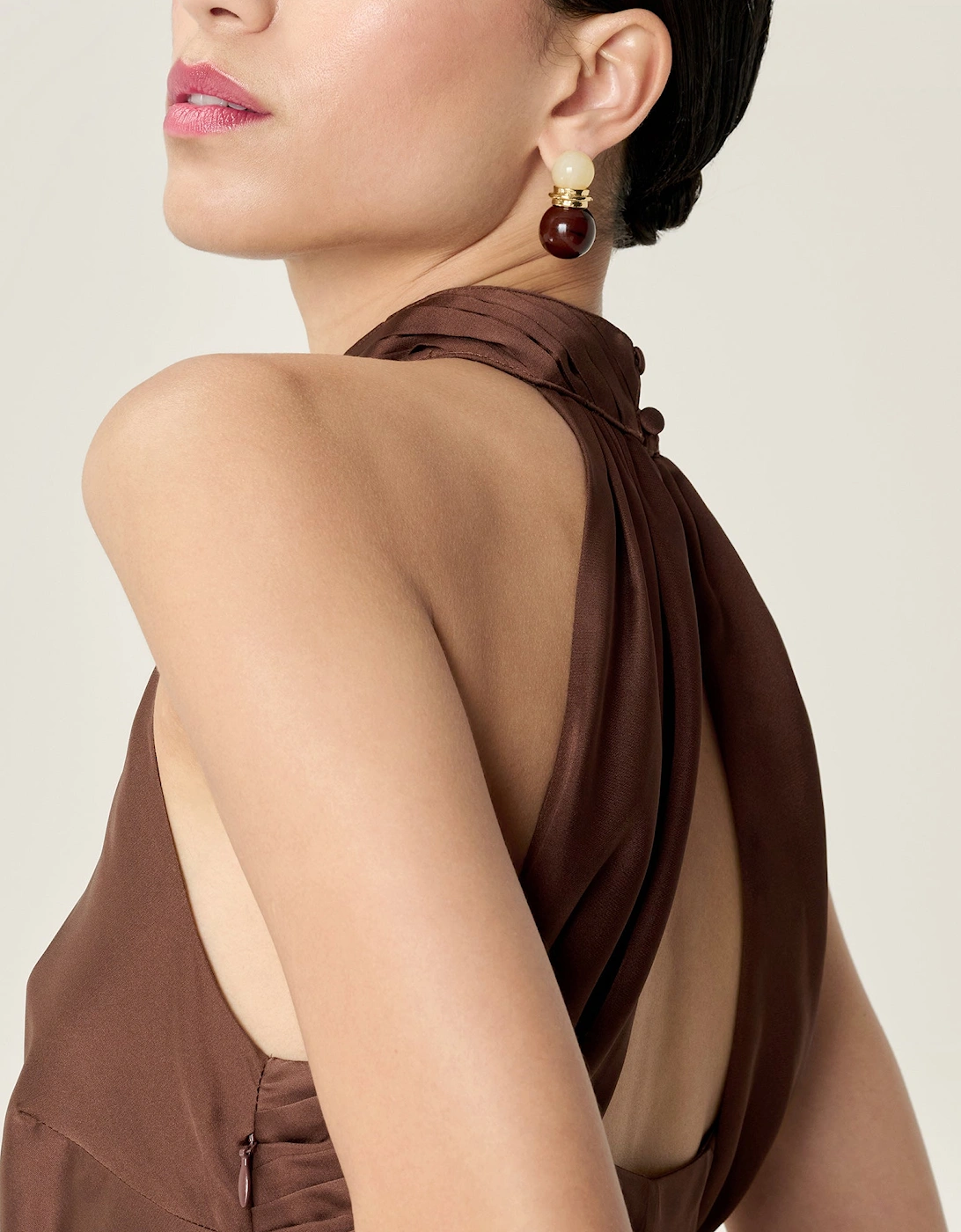 Seychelles Dress in Chocolate