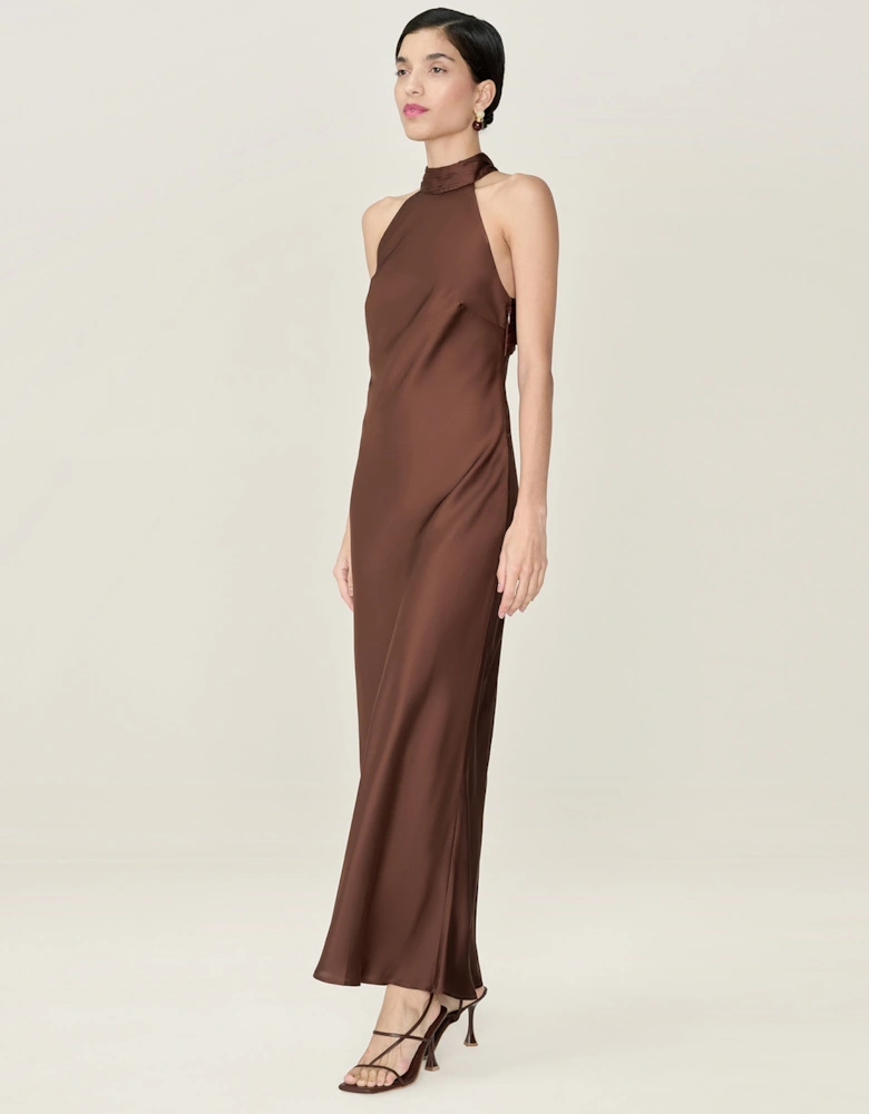 Seychelles Dress in Chocolate