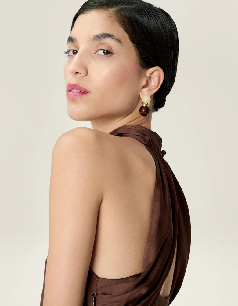 Seychelles Dress in Chocolate