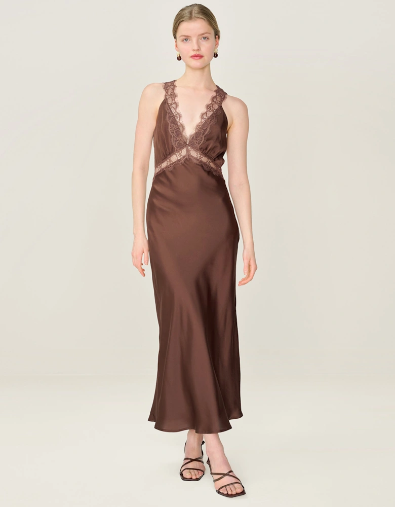 Aurelia Dress in Chocolate
