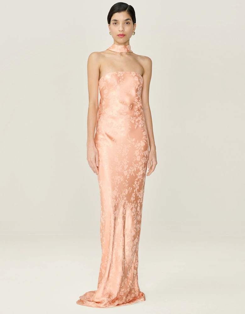 Amdra Jacquard Dress in Prairie Sunset