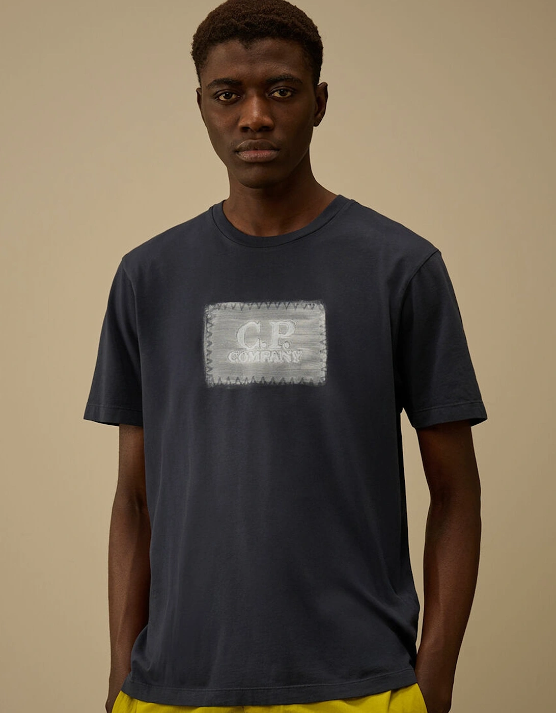 24/1 Branded Cotton T-Shirt Navy