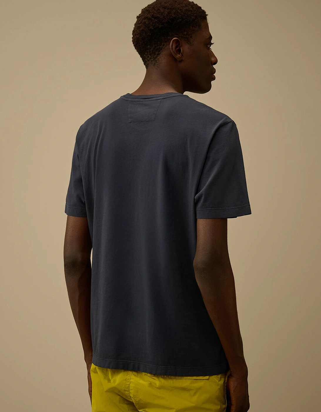 24/1 Branded Cotton T-Shirt Navy