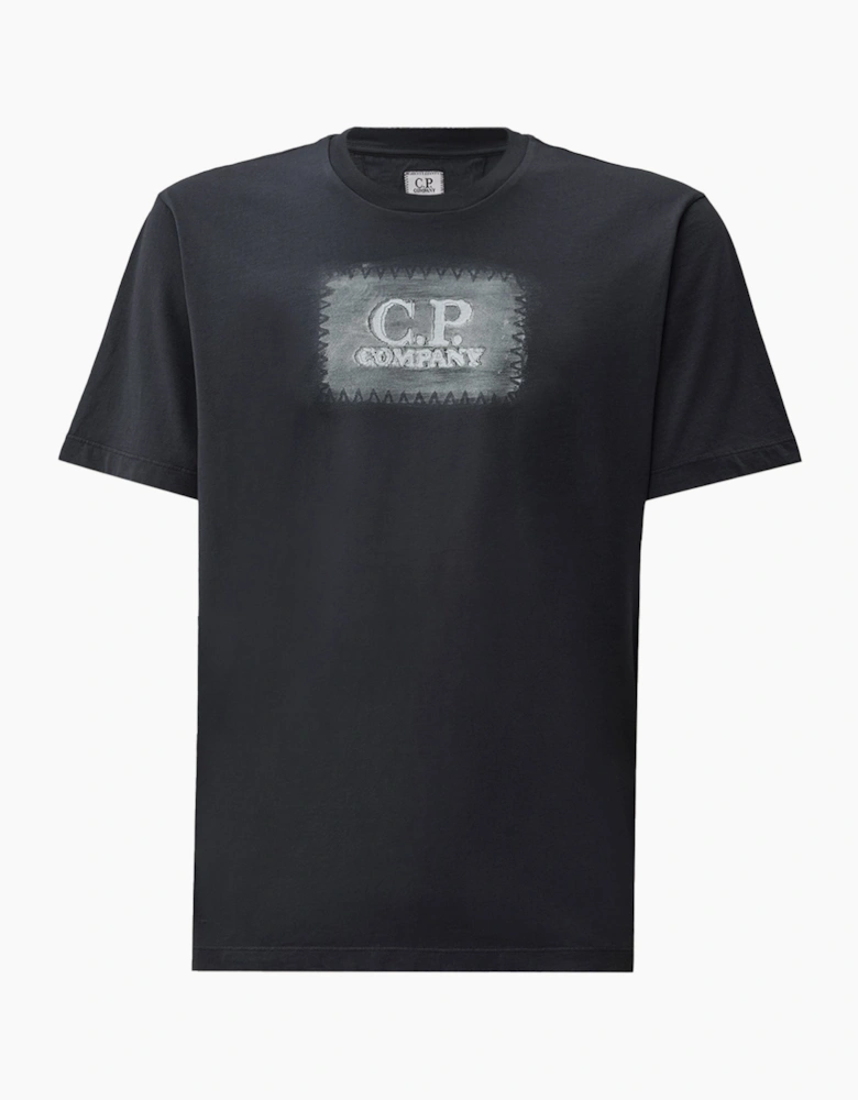 24/1 Branded Cotton T-Shirt Navy