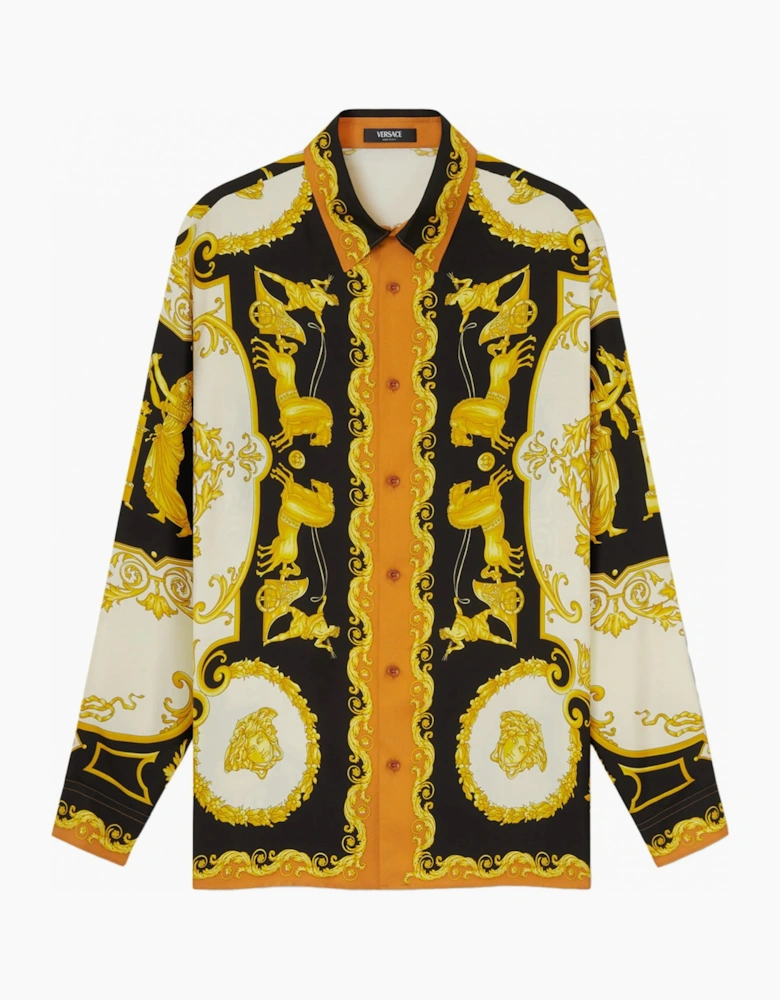 Hall Of Heros Silk Shirt Black