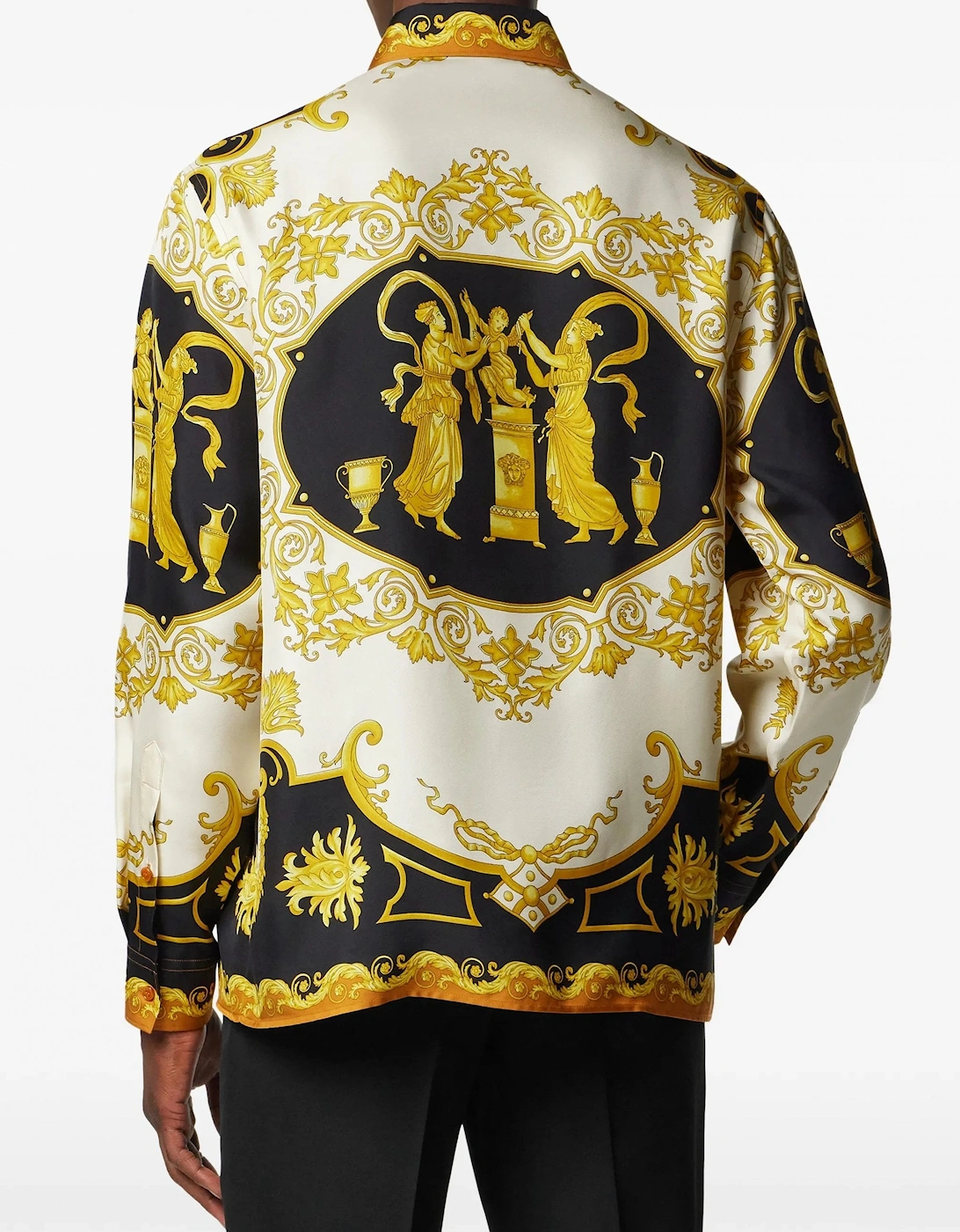 Hall Of Heros Silk Shirt Black