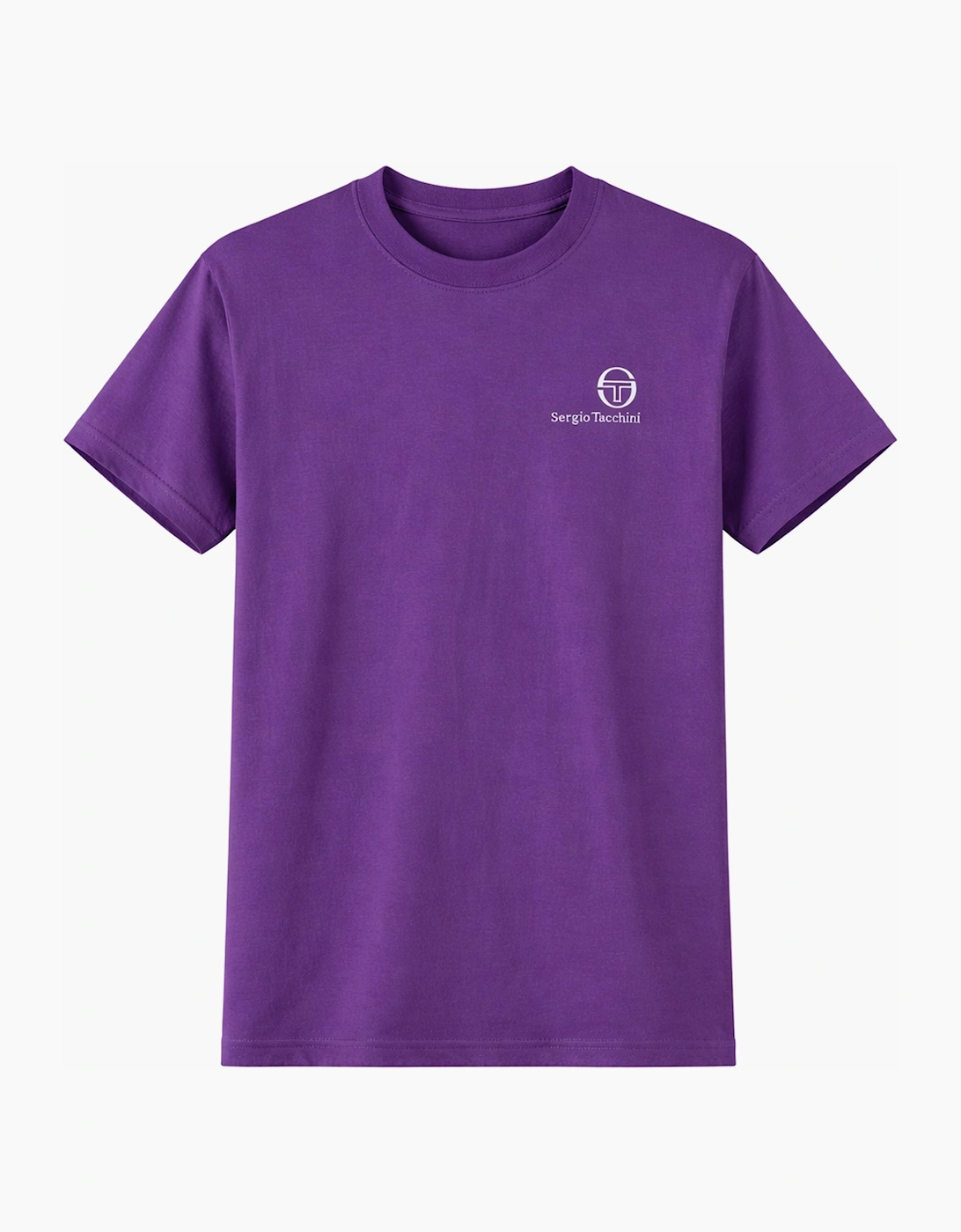Sergio Tacchini Men's Purple Felton T-Shirt Pansy  38 M