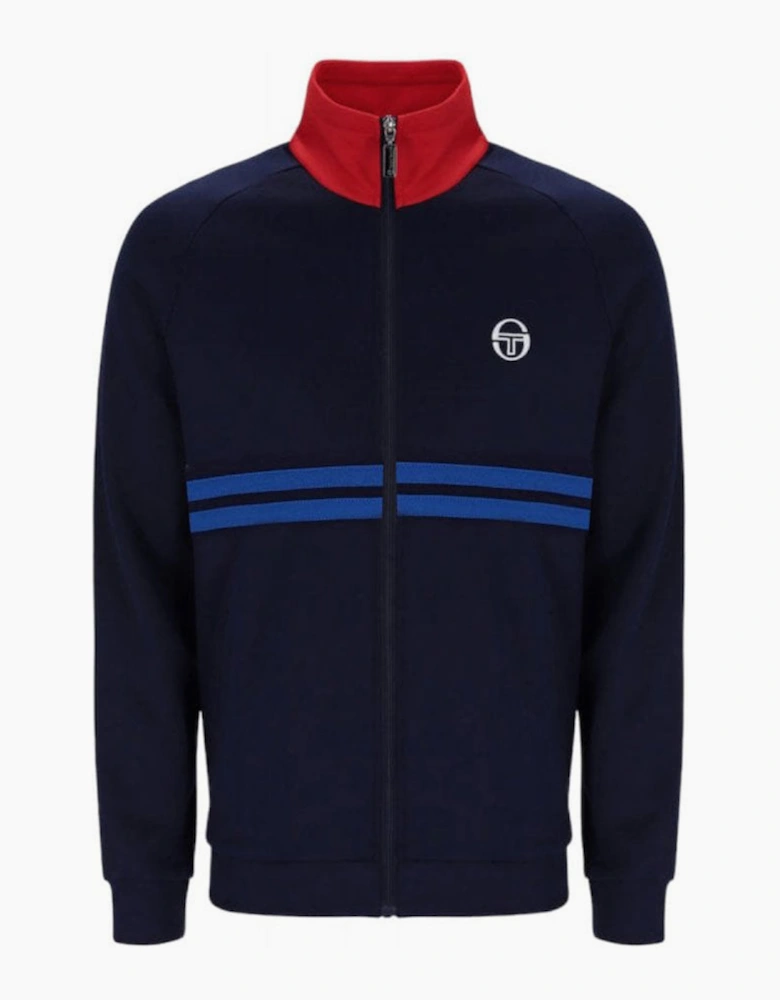 Dallas Track Top - Maritime Blue / Adrenaline Rush Red