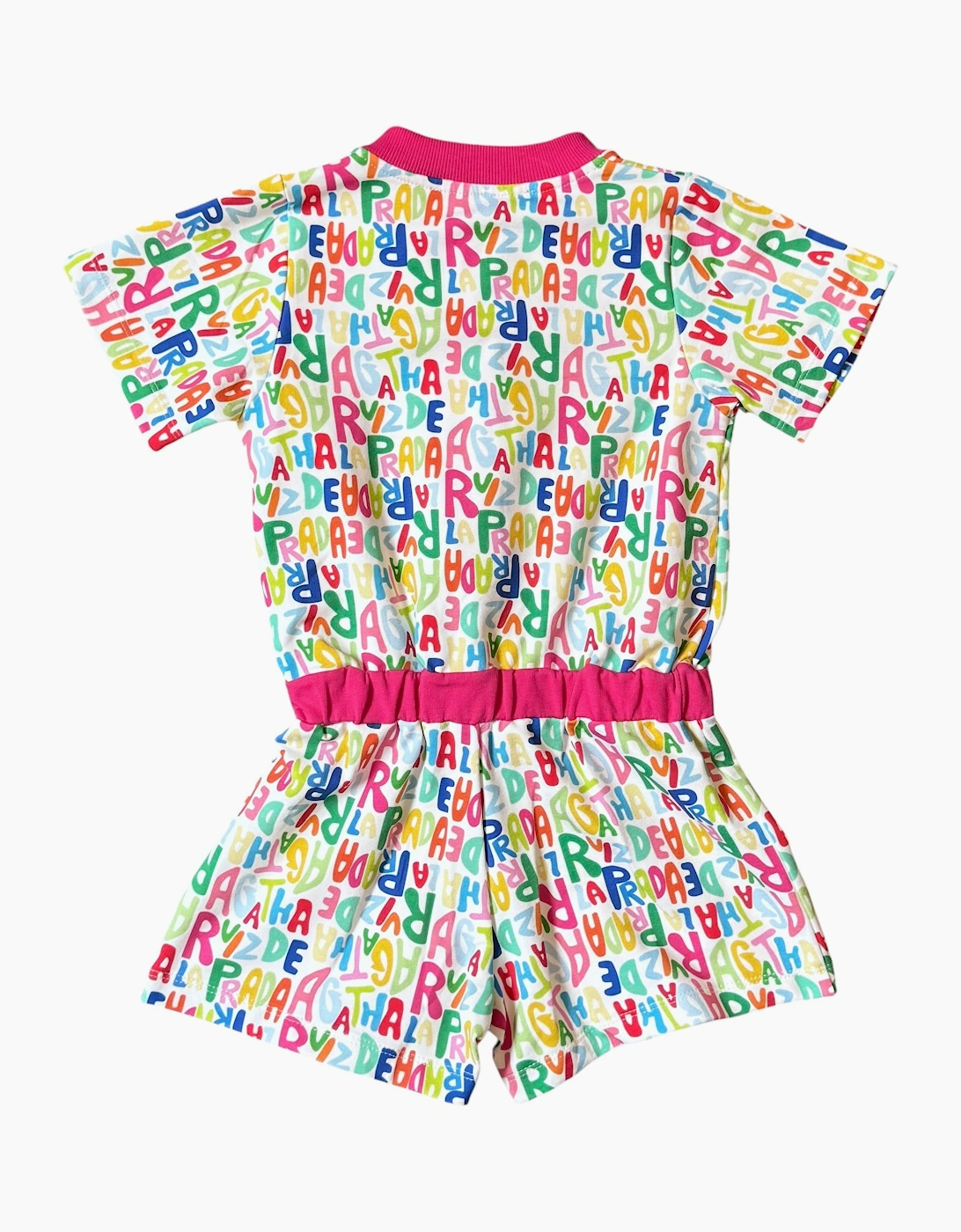 Girls Multicoloured Logo Playsuit