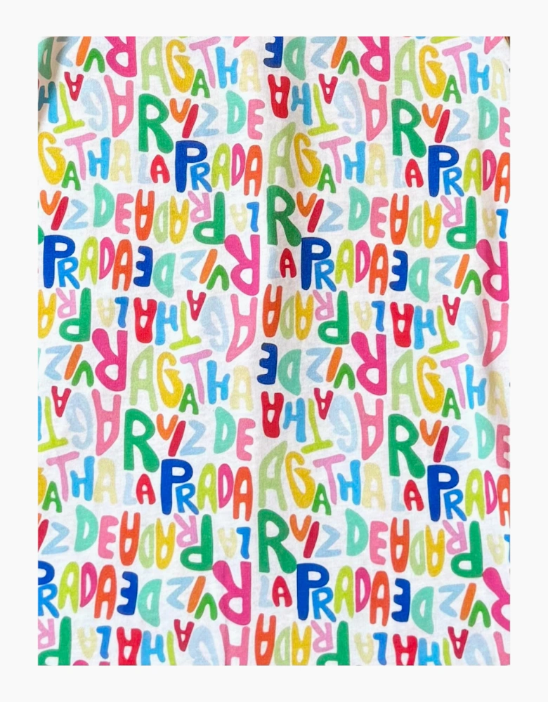 Girls Multicoloured Logo Playsuit