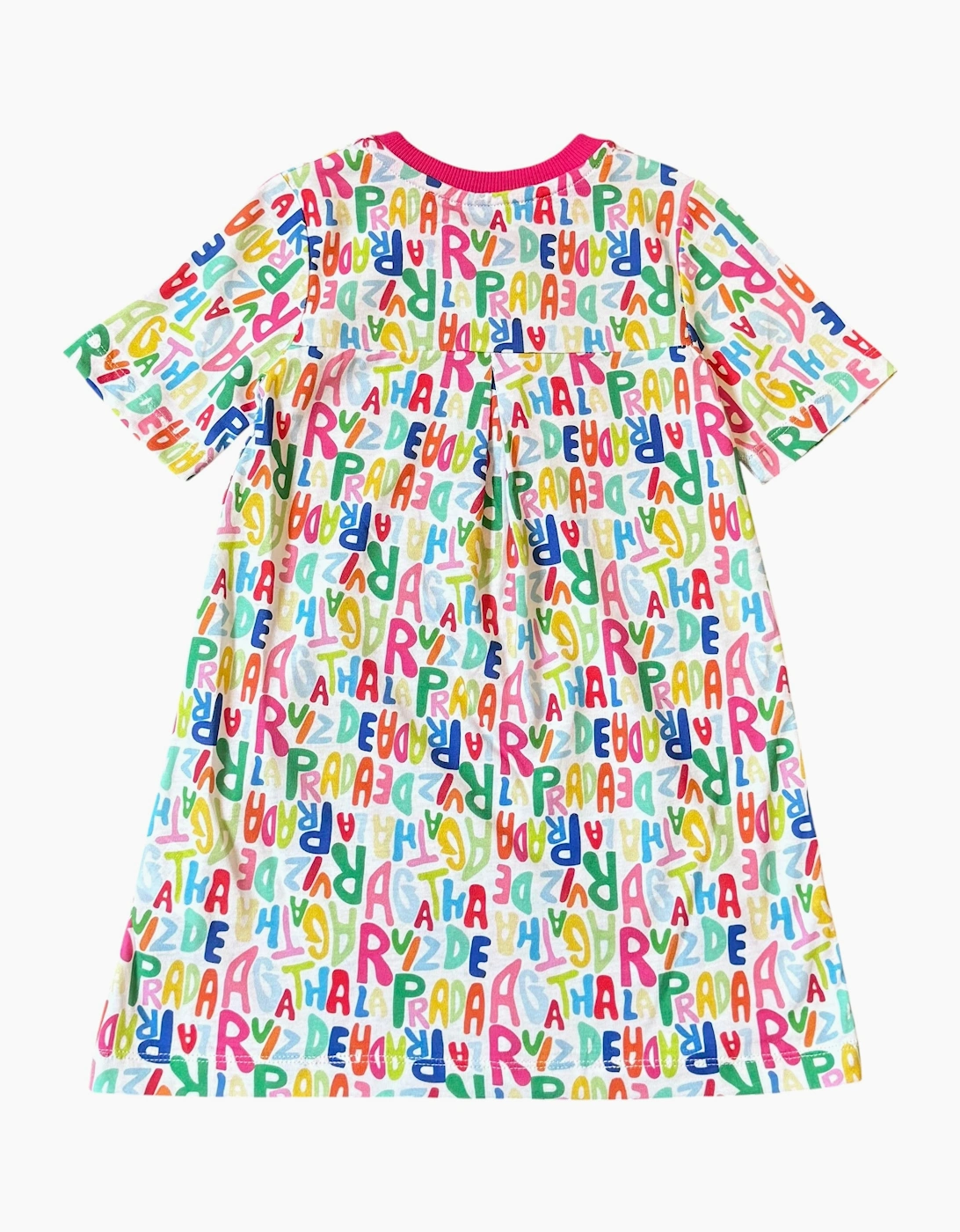 Girls Multicoloured Logo Dress