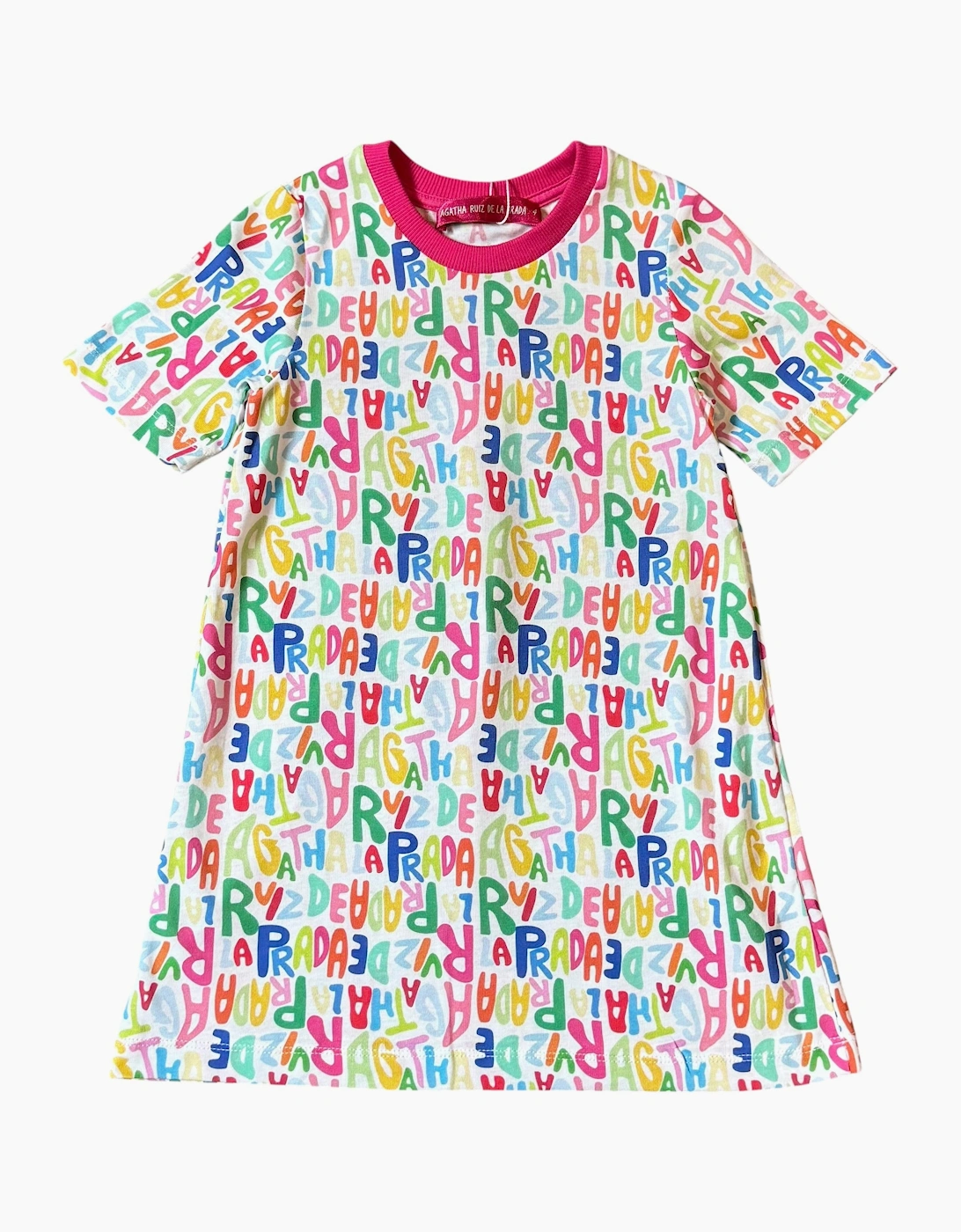 Girls Multicoloured Logo Dress, 4 of 3