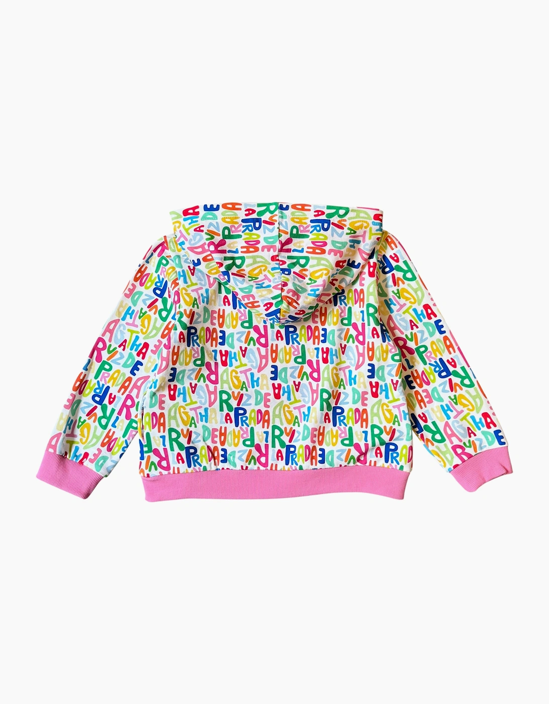 Girls Multicoloured Logo Zip Up Hoodie