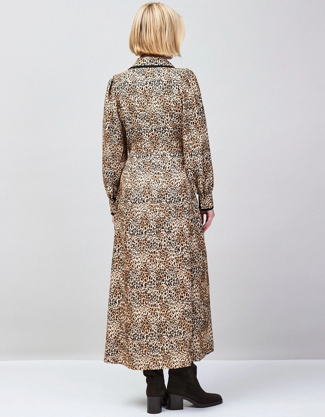 Leopard-Print Shirt Dress