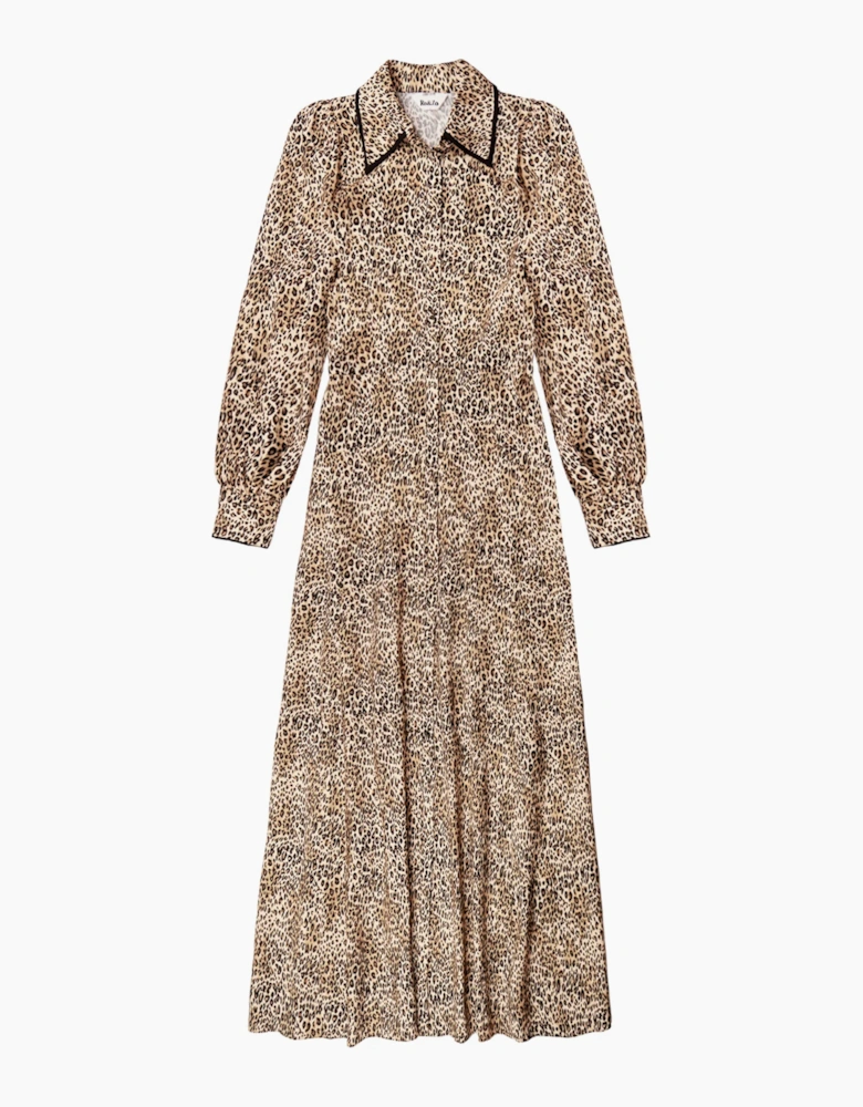 Leopard-Print Shirt Dress
