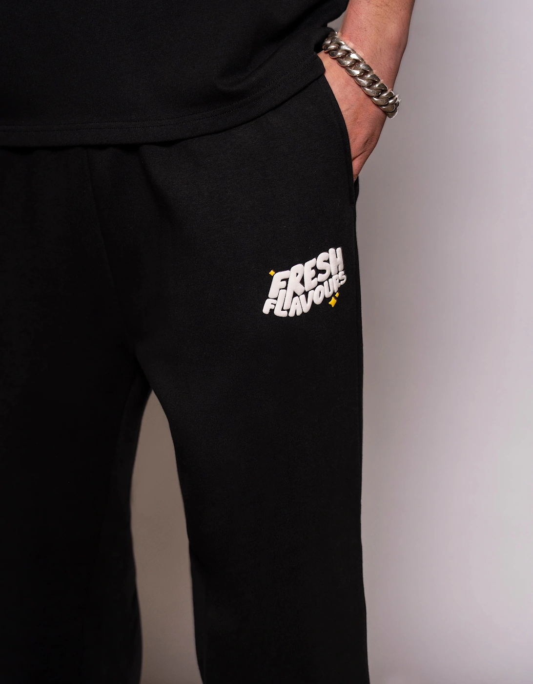 Fresh Couture Fresh Flavours Joggers - Black/Yellow