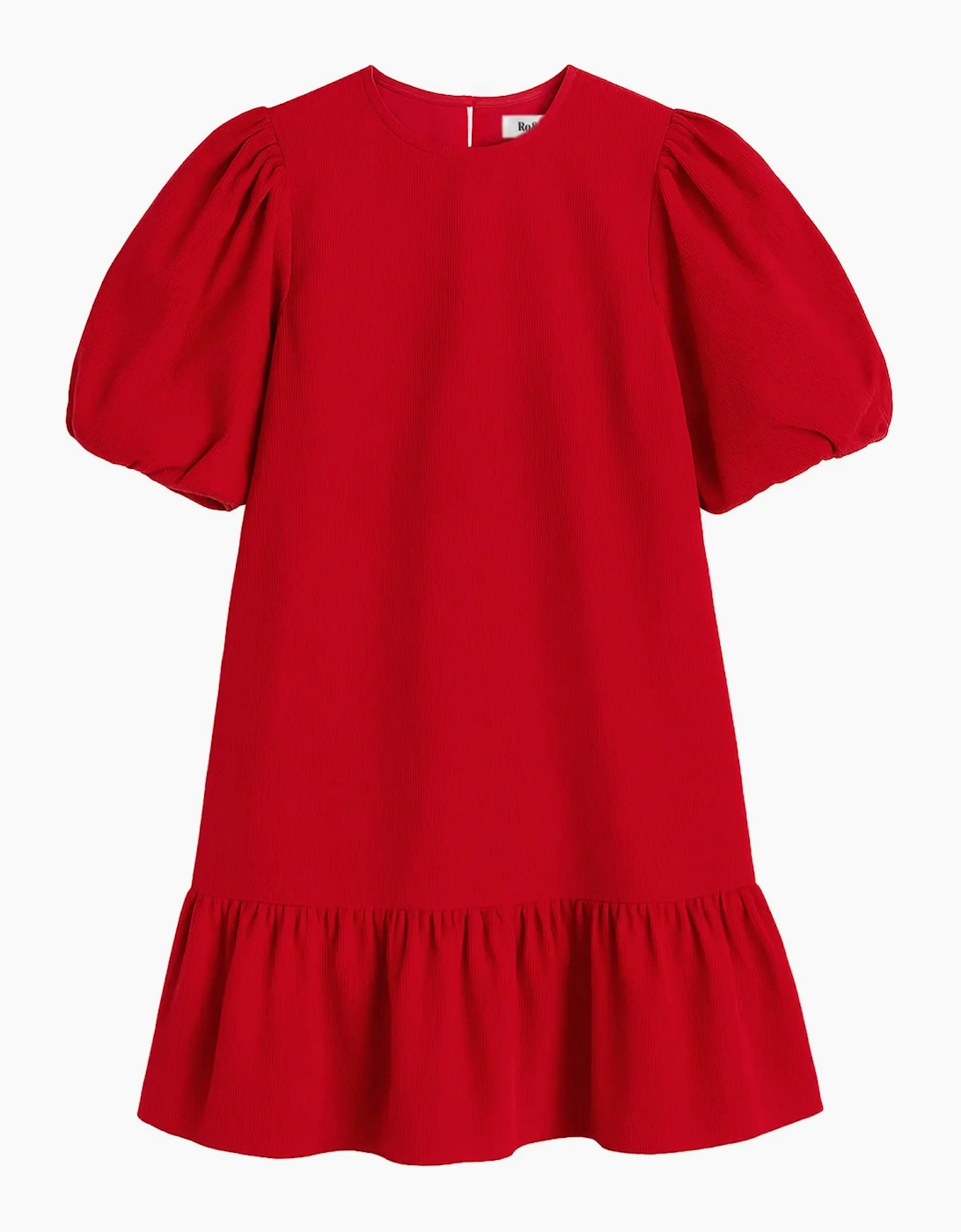 Red Baby Cord Mini Dress